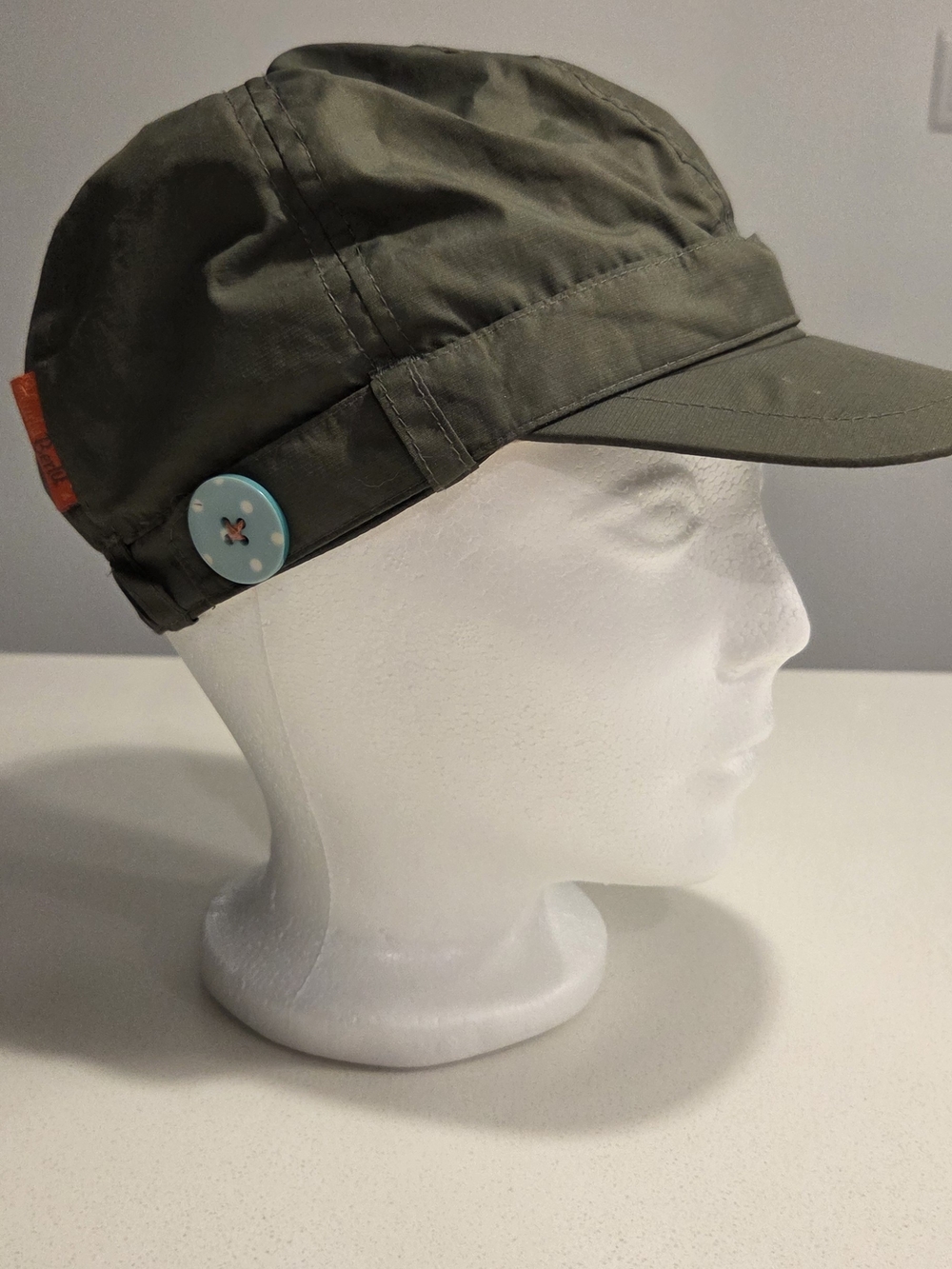 Kids Green Cotton Cap - Olive Hat